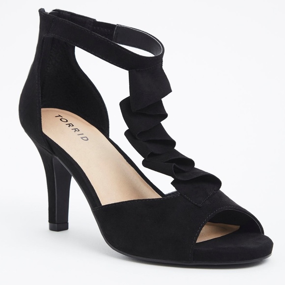 torrid Shoes - Torrid - Ruffled Peep Toe Heels (Wide Width)